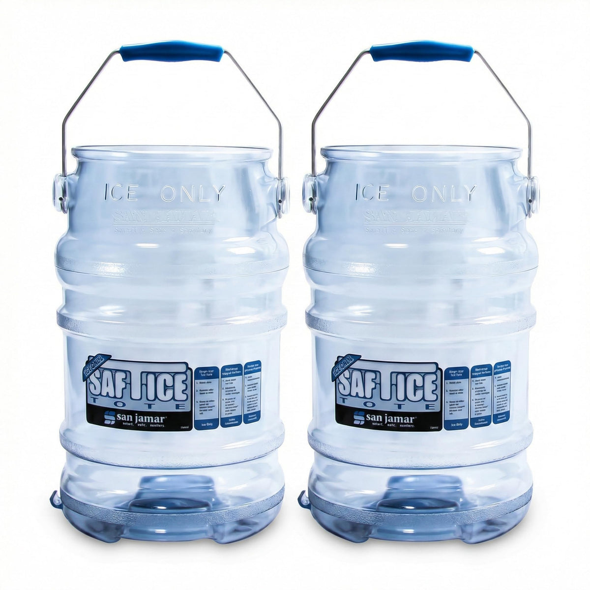 San Jamar 2 Pack / Blue / 1 Food & Dish Transport