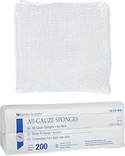 Henry Schein All-Gauze 3" x 3" Sponges, 12-Ply, Non-Sterile, 200 Ct