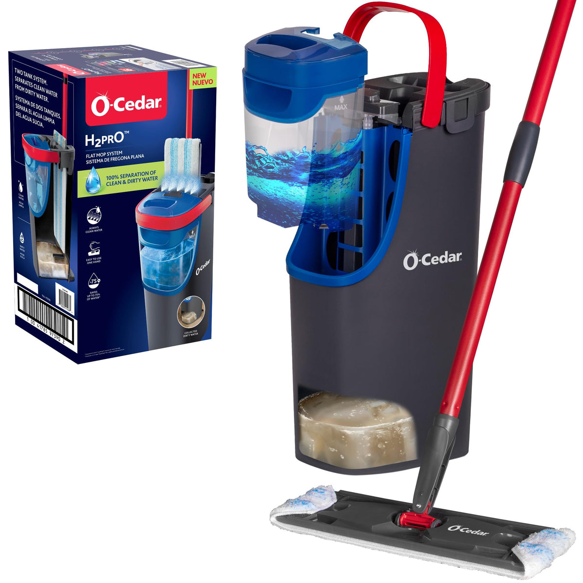 O-Cedar H2prO / Red / 1 Mops & Bucket Sets