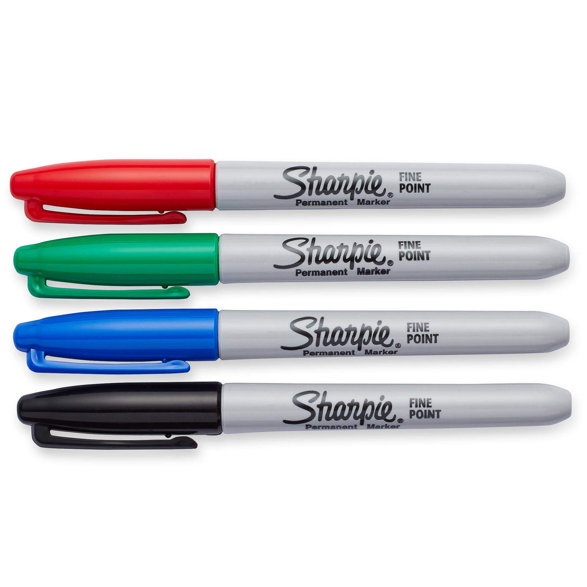 Sharpie 4 Count (Pack of 2) / Colores surtidos / Permanent,Fine Permanent Markers