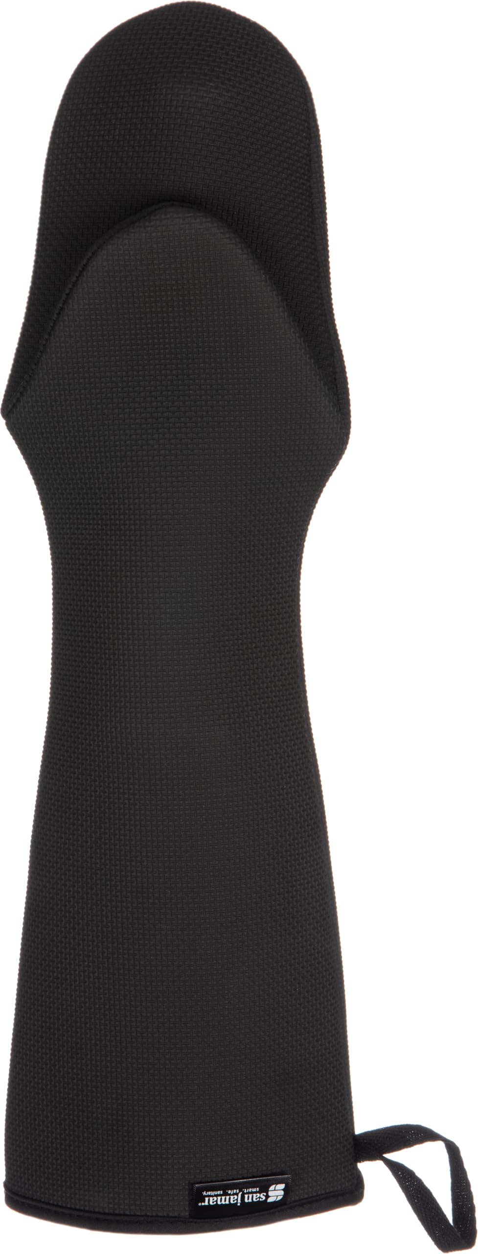 San Jamar Puppet Style / 17" Length / Red Oven Mitts