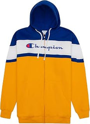 Champion Mens Big and Tall Full Zip Hoodie Classic Embroidered Logo