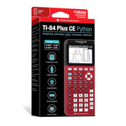 TI-84 Plus CE Color Graphing Calculator by Texas Instruments – Small, Plastic, Radical Red, Model 84CEPY/FC/1L1/E3