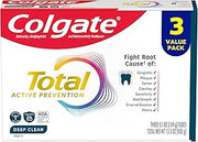 Colgate Total Deep Clean Toothpaste, Mint, 3 Pack, 5.1 oz