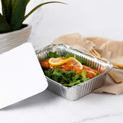 Stock Your Home 2 lb / 50 Pack / Silver Containers