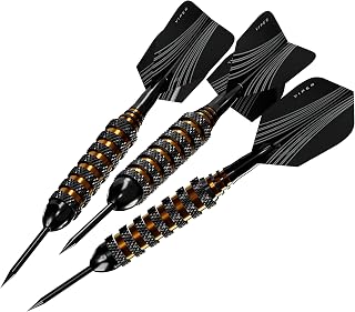 Viper Atomic Bee Steel Tip Darts, 20g, Black