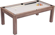 Bonker 3 in 1 Table Brown, Brown Dining Table, Modern Style, Faux Wood MDF, PVC Rectangular Shape Tabletop, MDF, Indoor Dining, 84.3" W x 47.2" D x 32.9" H