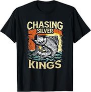 Retro Chasing Silver Kings Tarpon Fishing T-Shirt