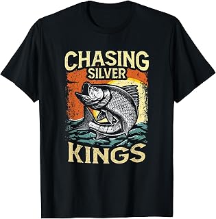 Retro Chasing Silver Kings Tarpon Fishing T-Shirt