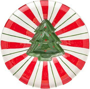 10 Strawberry Street Peppermint Tree Chip & Dip Plate