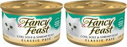 Fancy Feast Purina Cod, Sole and Shrimp Feast Classic Grain Free Wet Cat Food Pate - 3 oz. Cans (Pack of 48)