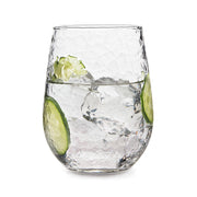 Libbey Hammered 8 (17 oz) / 17 Ounces, Set of 8 / Modern Wine Glasses