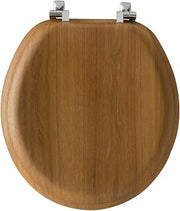Bemis Mayfair Round Oak Wood Toilet Seat