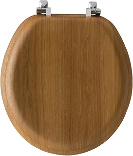 Bemis Mayfair Round Oak Wood Toilet Seat