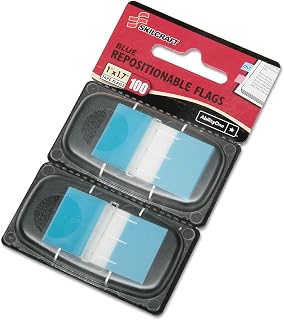 AbilityOne NSN6211307 - Self-Stick Repositionable Flags - Bright Blue