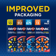 Size 13 Hearing Aid Batteries (32 Pack) by Rayovac – 32 Count (Pack of 1), Multicolor, Pack of 32, Model E302398900