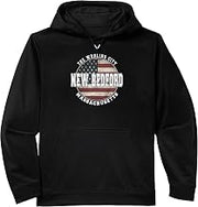 New Bedford Massachusetts, Vintage American flag Performance Hoodie