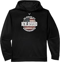 New Bedford Massachusetts, Vintage American flag Performance Hoodie