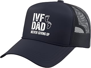 IVF in Vitro Fertilization Transfer Day Fertility Pregnancy Trucker Hat with Adjustable Mesh Back