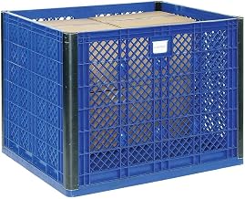 Global Industrial Stackable Vented Wall Bulk Container, 39-1/4"L x 31-1/2"W x 29" H Overall