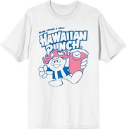 Hawaiian Punch Character Logo Adult White Crew Neck Short Sleeve T-shirt