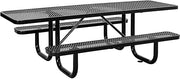 Global Industrial 8'L Rectangular Picnic Table, ADA Compliant, Black