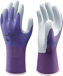 SHOWA Atlas 370B Professional Nitrile Work Gloves,for Landscaping, Gardening & Assembly, General Purpose Gloves