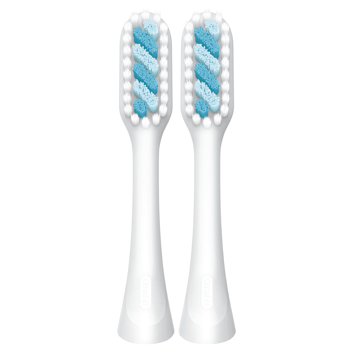 Clic Toothbrush Sensitive Clean Replacement Brush Heads by Oral-B – 1 Count (Pack of 2), Nylon, White, Pack of 2, Model OX010WT