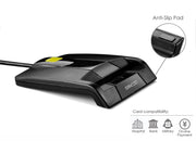 smart Card Reader DOD Military USB Common Access CAC Card Reader by saicoo – 42.3 x 2.55 Inch, Type A, Model FBA_S0201B-SSM