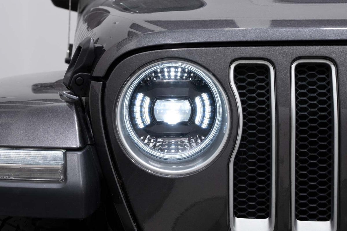 Elite LED Headlights compatible with Jeep JL Wrangler 2018 by Diode Dynamics – Elite Max, White, Model DD5165