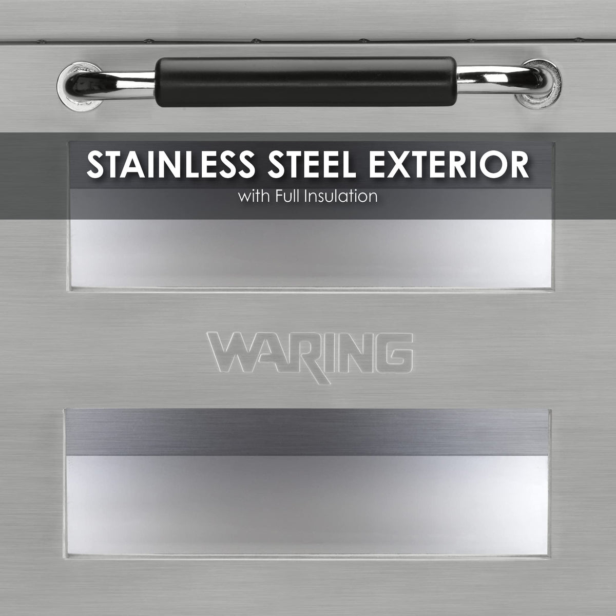 Waring Double Deck - Single Chamber / Silver / Single Door Countertop Pizza Ovens