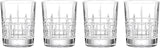 Reed & Barton Deklan Crystal Double Old-Fashioned Glasses, Set of 4 | barware cocktail | crystal | clear | double old fashioned whiskey glasses