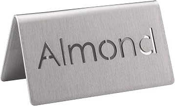 Service Ideas 1C-BF-Almond-MOD Laser Cut Table Tent, Almond, Brushed