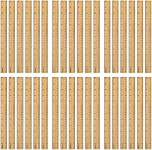 Westcott Wood School Ruler, 12", 36 Count | Single Metal Edge, Measures Metric and 1/16" Scale, #10377
