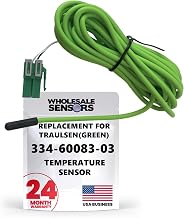 Replacement Traulsen 334-60083-03 Green Cabinet Temperature Sensor, 120" Cable 24 Month Warranty & USA Support