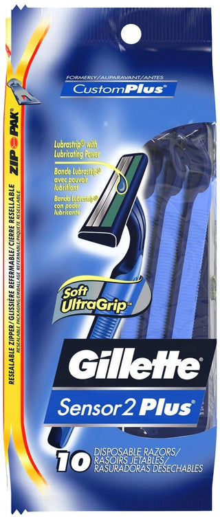 CustomPlus Pivot Disposable Razors - 10 ct by Gillette – 10 Count (Pack of 1), Model PG-621
