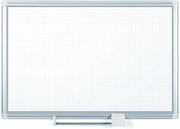 Mastervision Planning Board, Steel, 36 in, 48 in, Aluminum Frame, White, Gloss GA05108830A - 1 Each