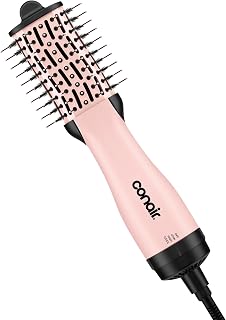 INFINITIPRO BY CONAIR All-in-One Travel Friendly Oval Dryer Brush, Hair Dryer & Volumizer, Hot Air Brush