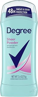 Degree Original Antiperspirant Deodorant 48-Hour Sweat & Odor Protection Sheer Powder Antiperspirant for Women 2.6 oz
