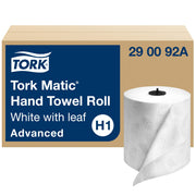 Tork Matic Hand Towel Roll, Advanced, H1, 6 Rolls x 525 ft - 290092A