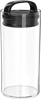 Prepara Evak Fresh Saver Airtight Plastic Container,Small/Tall (8” x 3.75”, 4.2 Cups), BPA-Free Food Storage Canister Vacuum Sealed Lid Handle, Odor Resistant, Ideal for Coffee Beans & Dry Goods