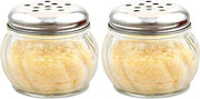 American Metalcraft Lexan Cheese Shaker Set, 1 Count (Pack of 2), Silver