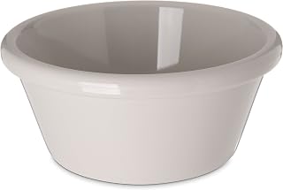 Carlisle FoodService – 6 oz SAN Smooth Ramekins Sauce Bowls, Durable, Heat-Resistant, Stackable Condiment Cups, Ideal for Sauces, Dips, and Dressings, Bone