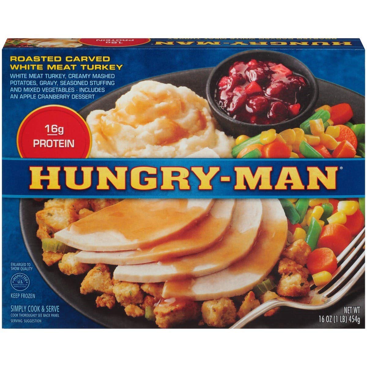 Hungry Man Turkey Breast by Pinnacle Foods – Pack of 8