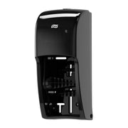 Tork 555628 Plastic Toilet Paper Dispenser, Double Roll, Black - photo 2