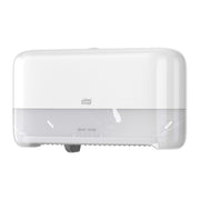 Tork Plastic Toilet Paper Dispenser, Double Roll - White