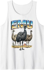 Emu Vintage 70s 90s Retro Emu Birds Animal Lover Emu Tank Top