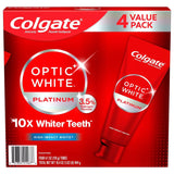 Optic White Platinum Teeth Whitening by Colgate – 4.1 Ounce (Pack Of 4), White, Pack of 4, Model 990343329