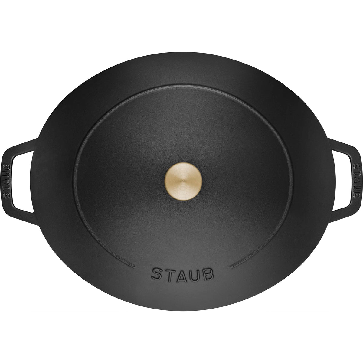 Cast Iron 6.25-qt Wide Oval Dutch Oven by STAUB – 6.25-qt, 6.25 quarts, Cast Iron, Black, Model 16403123