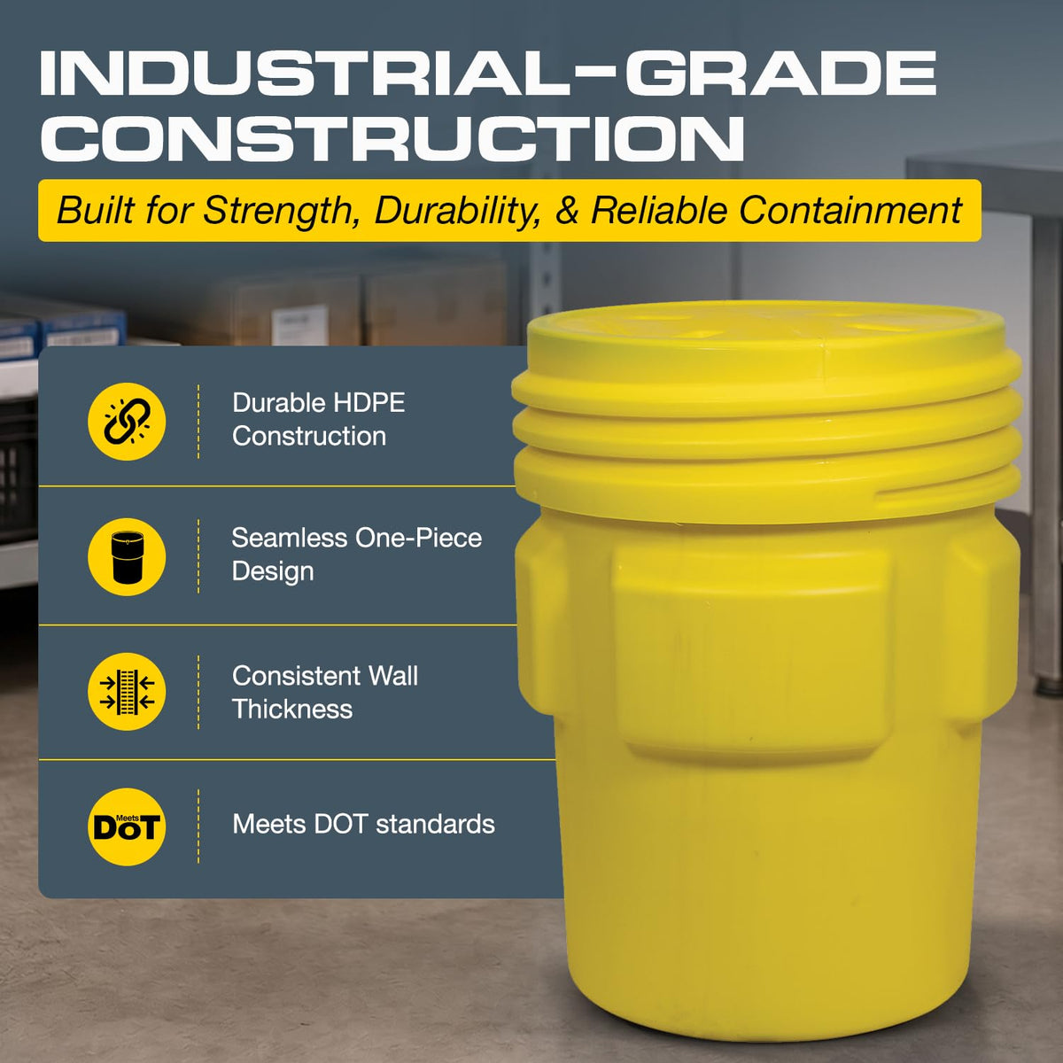 Eagle 95 Gallon / Yellow / Compact Hazardous Storage Equipment